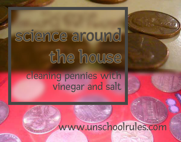 Cleaning pennies with household items