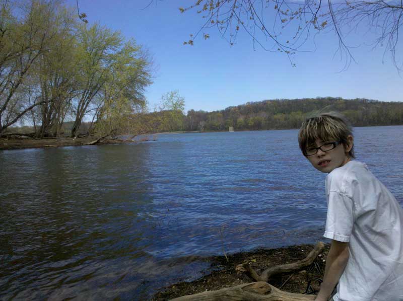 Ashar at the lake