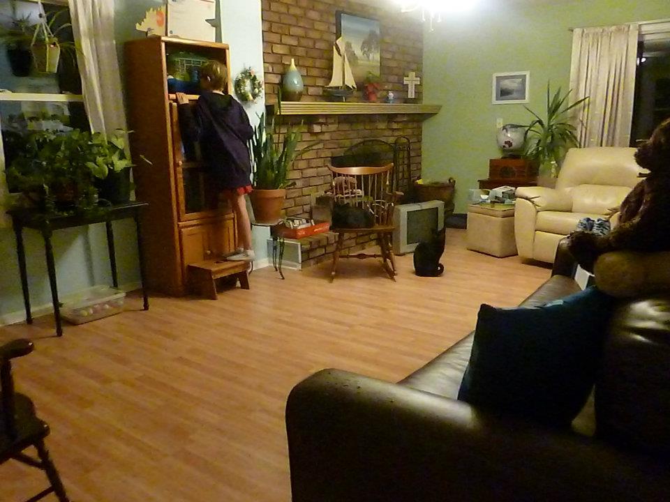 Homeschoolers' living room