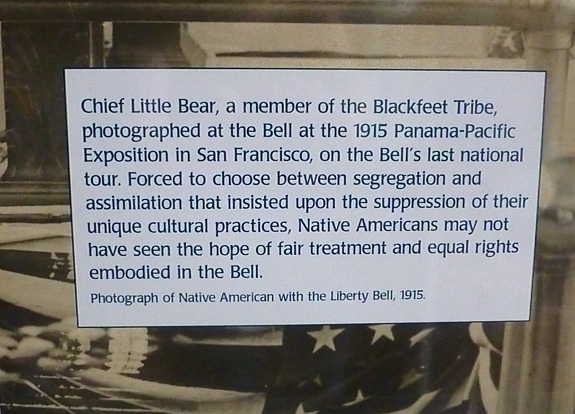 Little Bear information at the Liberty Bell