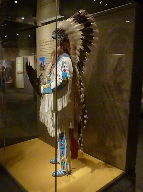 Native American headdress at the National Museum of the American Indian in Washington, D.C.