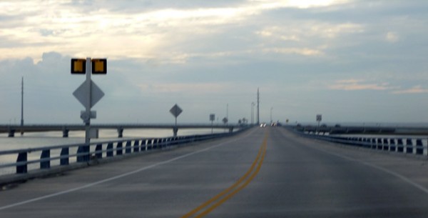 Intersection of bridges near Chincoteague, Virginia