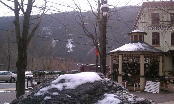 Winter in the town of Jim Thorpe, Pennsylvania