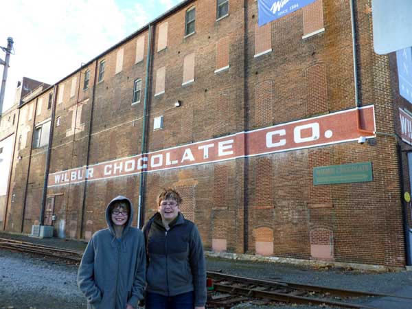 Visiting the Wilbur Chocolate store and museum in Lititz, Pennsylvania