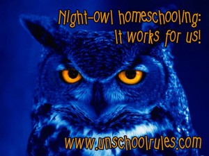 How to homeschool at night