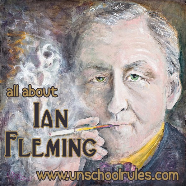 Unit study for homeschoolers about Ian Fleming, creator of James Bond and Chitty Chitty Bang Bang