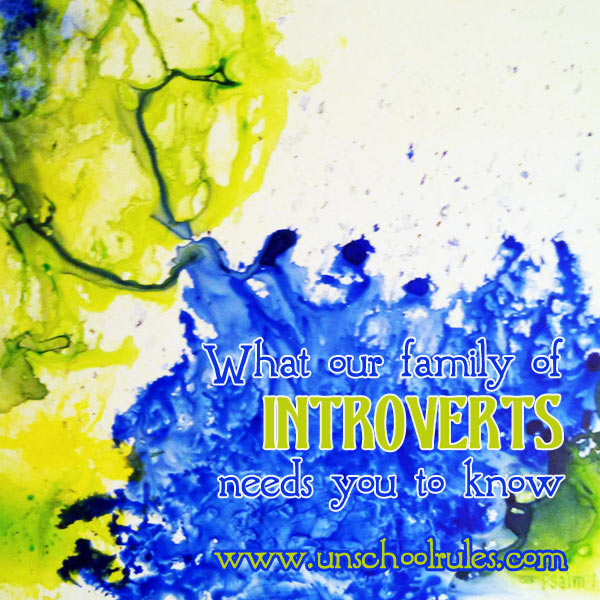 What our family of homeschooling introverts needs you to know