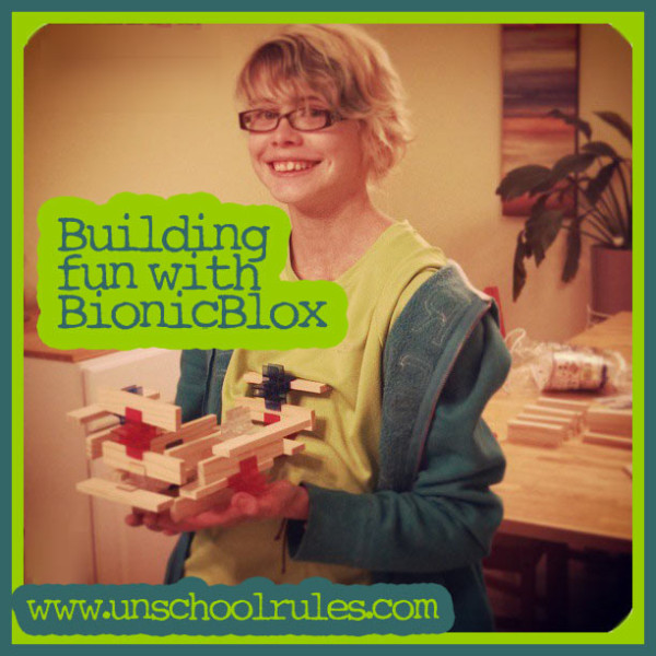 BionicBlox Brackitz natural wood building blocks