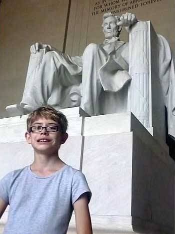 Visiting the Lincoln Memorial in Washington, D.C.