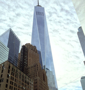 At Sarah's request, we checked out the site of the World Trade Center in New York. This building is a ceremonial 1,776 feet tall.