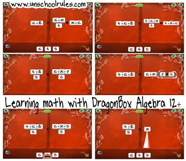 DragonBox Algebra 12+ algebra app