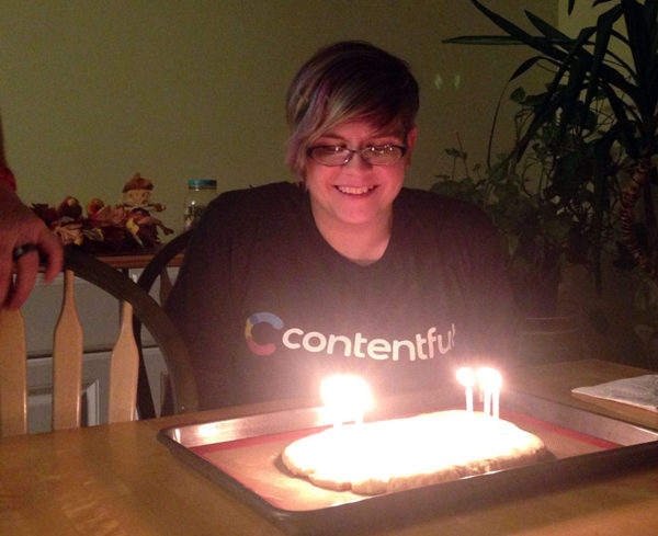 Here I am, turning 34 complete with a birthday pie crust. What, you don't have a birthday pie crust with candles? Whatever.