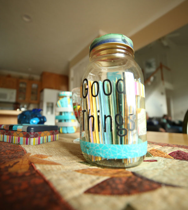 A Good Things Jar invites family members to celebrate big and small moments (Unschool Rules).