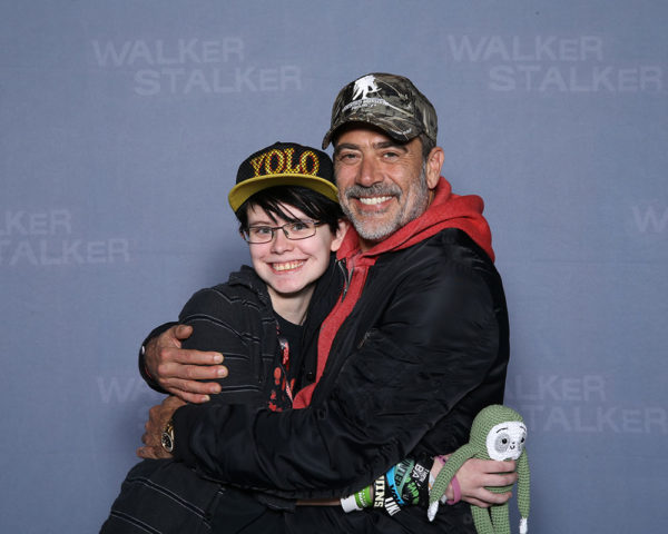 Unschool Rules at Walker-Stalker Con: Ashar with Jeffrey D. Morgan, who plays Negan on The Walking Dead.