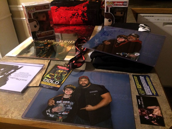 Unschool Rules: The whole haul of goodies from Walker-Stalker Con! New blanket, signed Pop figure, new Pop figure from The Shining, photos, VIP lanyard, posters, art prints and more!